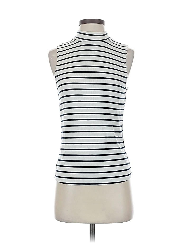 Pre-owned Abercrombie & Fitch Sleeveless T-shirt In White