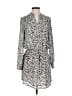 Lila Rose 100% Polyester Animal Print Gray Casual Dress Size XS - photo 1
