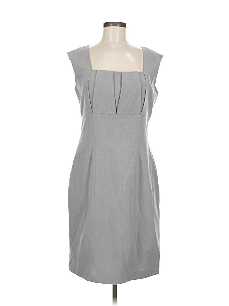 Pre-owned Sharagano Casual Dress In Gray