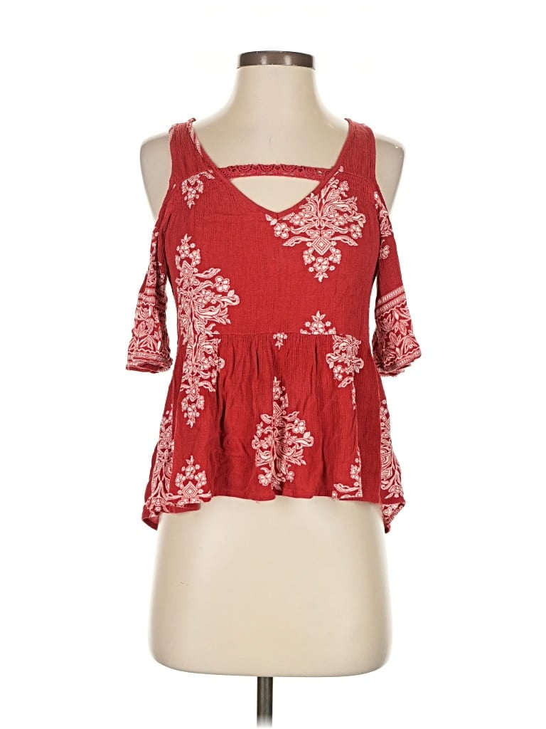 Pre-owned Altar'd State Sleeveless Blouse In Red