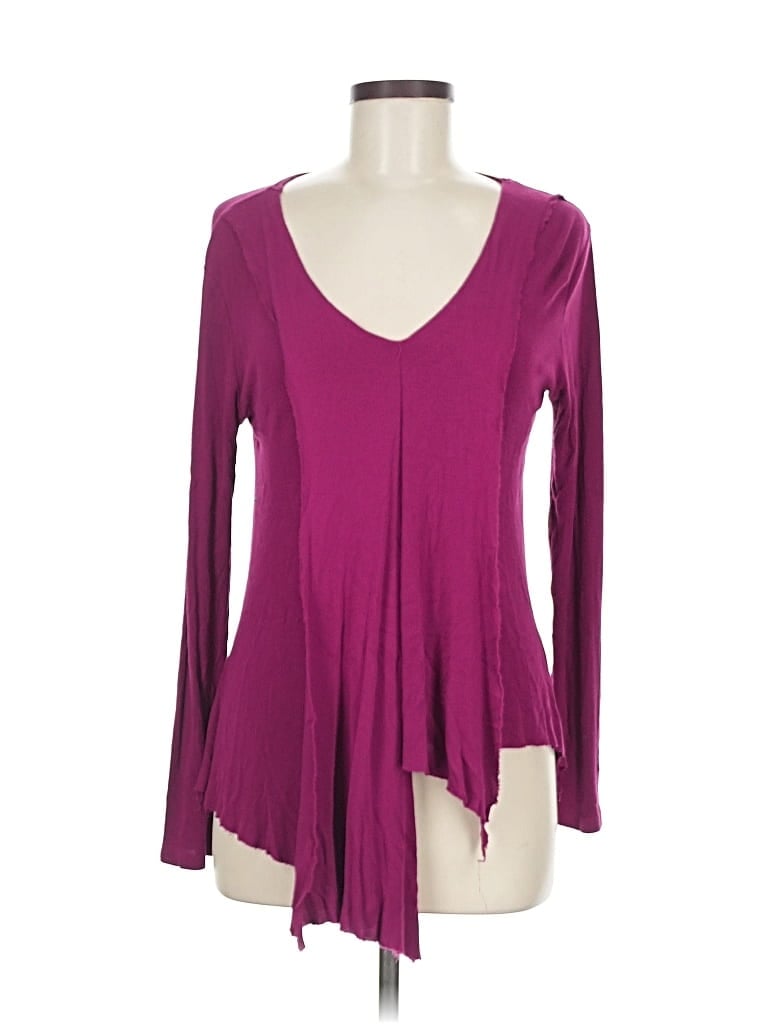 Pre-owned Cable & Gauge Pullover Sweater In Purple