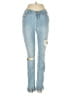 Free People Hearts Blue Jeans Size 24 waist - photo 1