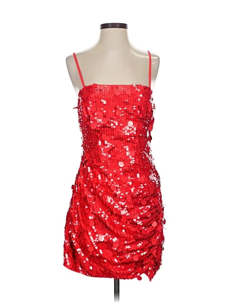 Pre-owned Asos Design Cocktail Dress In Red
