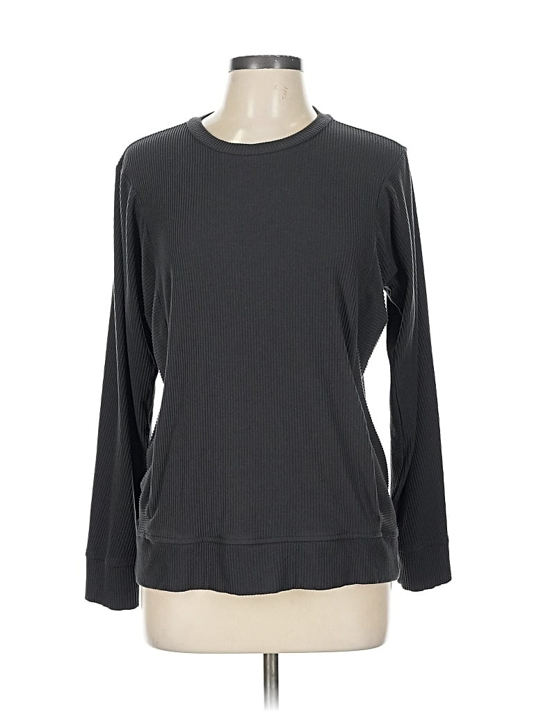 Pre-owned Tommy John 3/4 Sleeve T-shirt In Gray