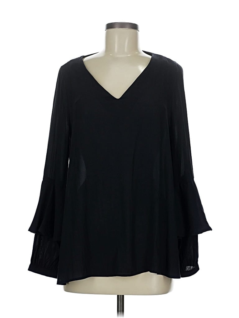 Pre-owned Ro & De Long Sleeve Blouse In Black