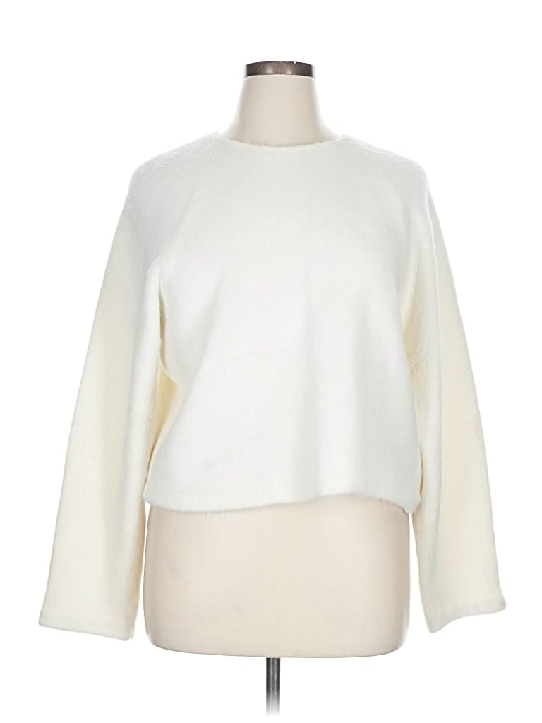 Pre-owned Theory Pullover Sweater In White