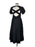 Indies Solid Black Casual Dress Size EU 36 / US 6 - photo 2
