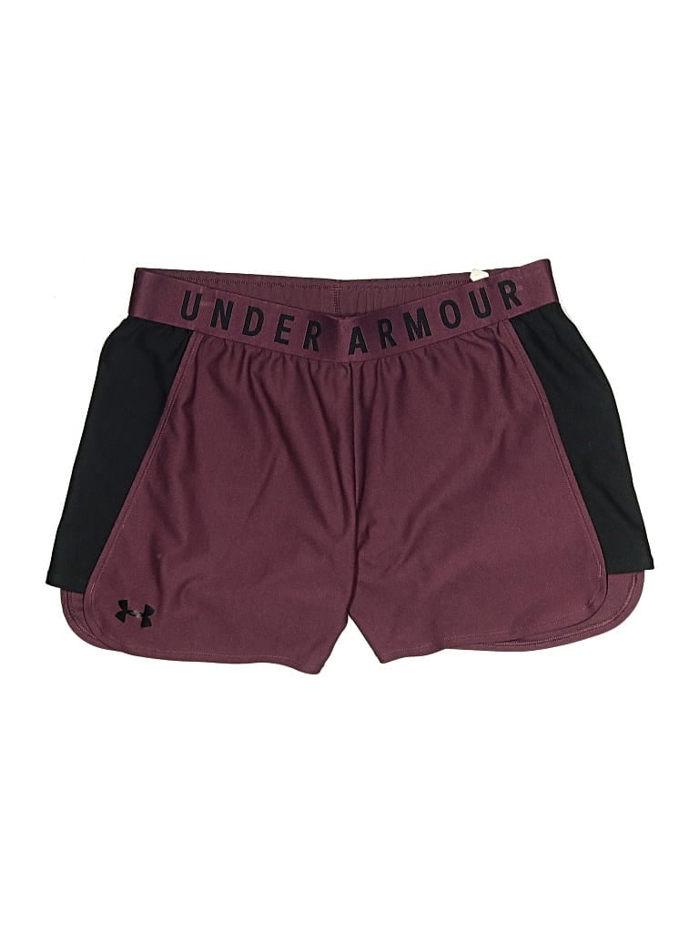 Pre-owned Under Armour Athletic Shorts In Burgundy
