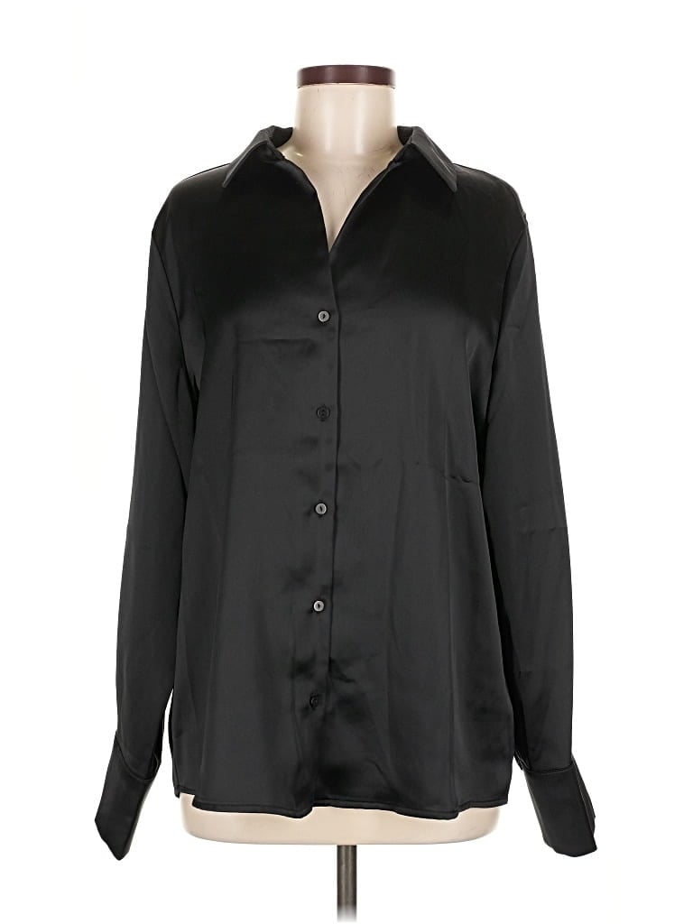 Pre-owned Beautiful Long Sleeve Blouse In Black