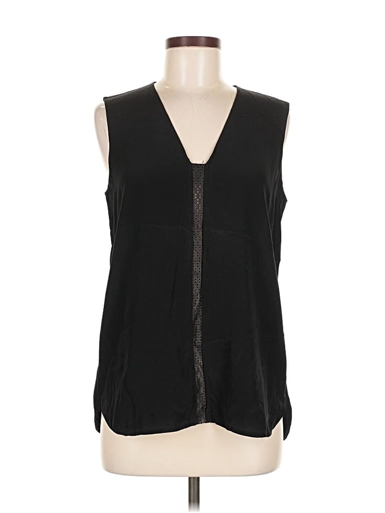 Pre-owned Vince Sleeveless Blouse In Black