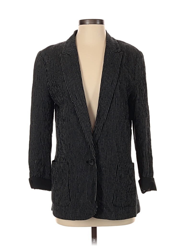 Pre-owned H&m Blazer Jacket In Gray