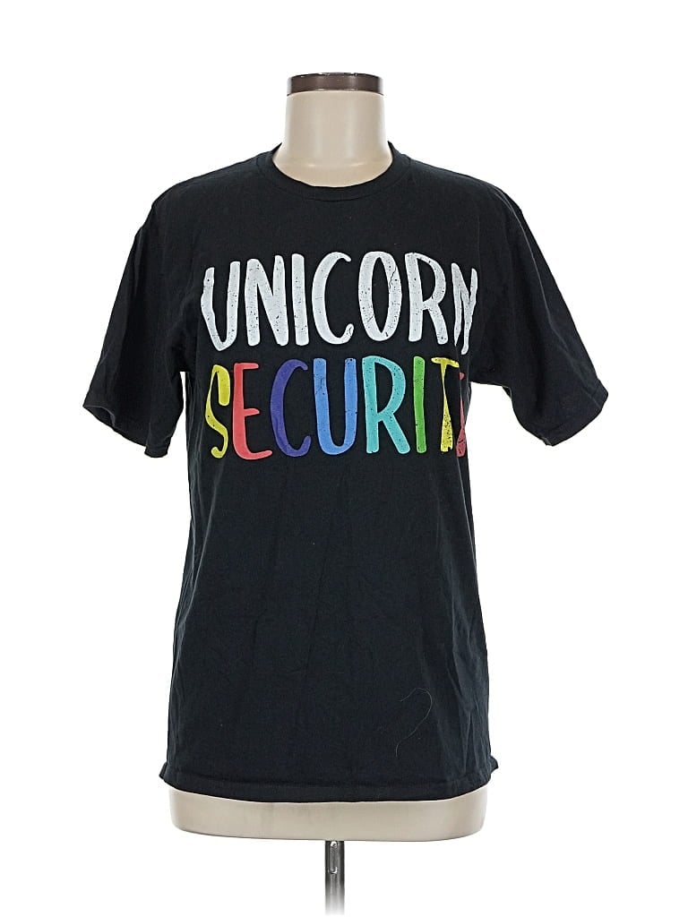 Pre-owned Port & Company Short Sleeve T-shirt In Black