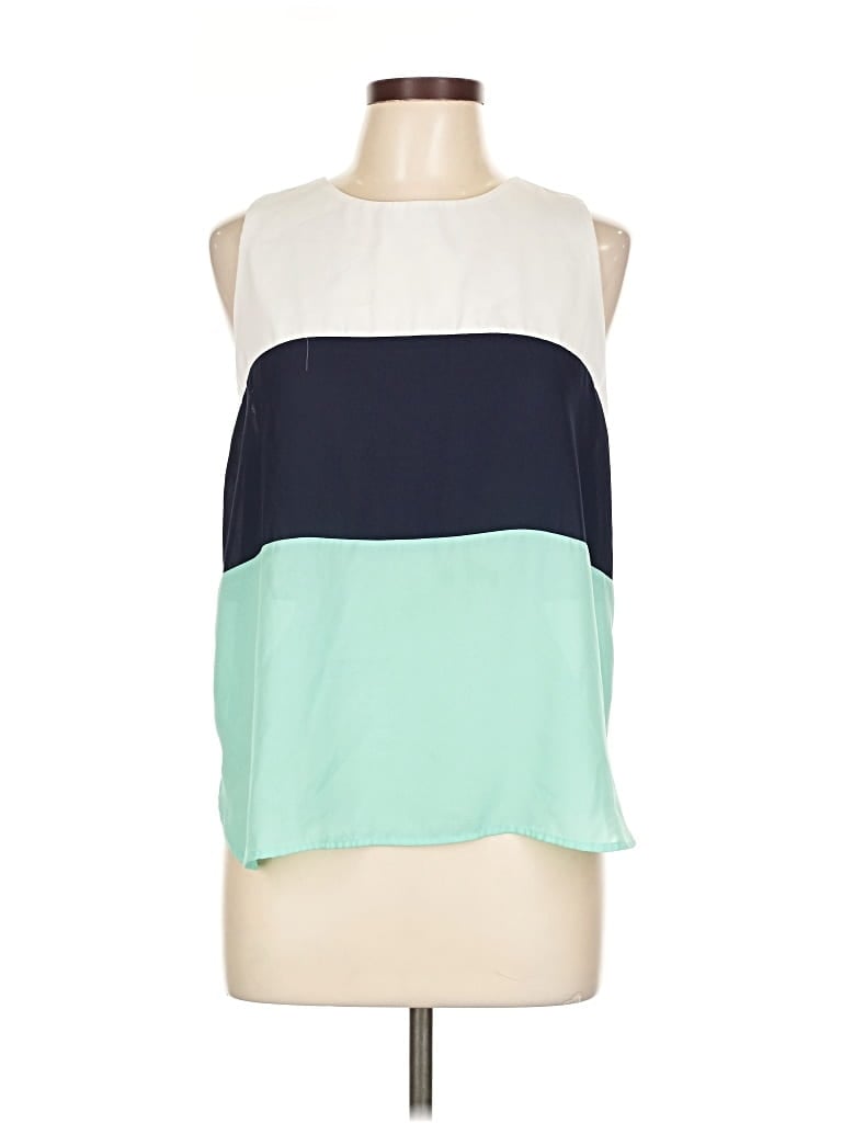 Pre-owned Papaya Sleeveless Blouse In Blue