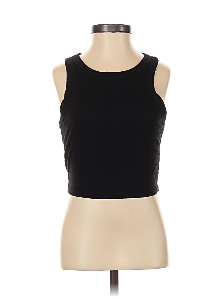 Pre-owned Unbranded Tank Top Black Strapless Neckline Tops
