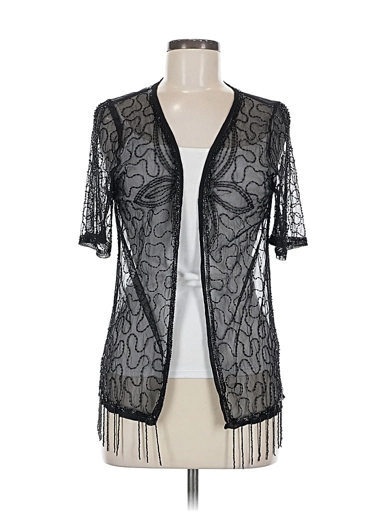 Pre-owned Vanity Cardigan Sweater In Black