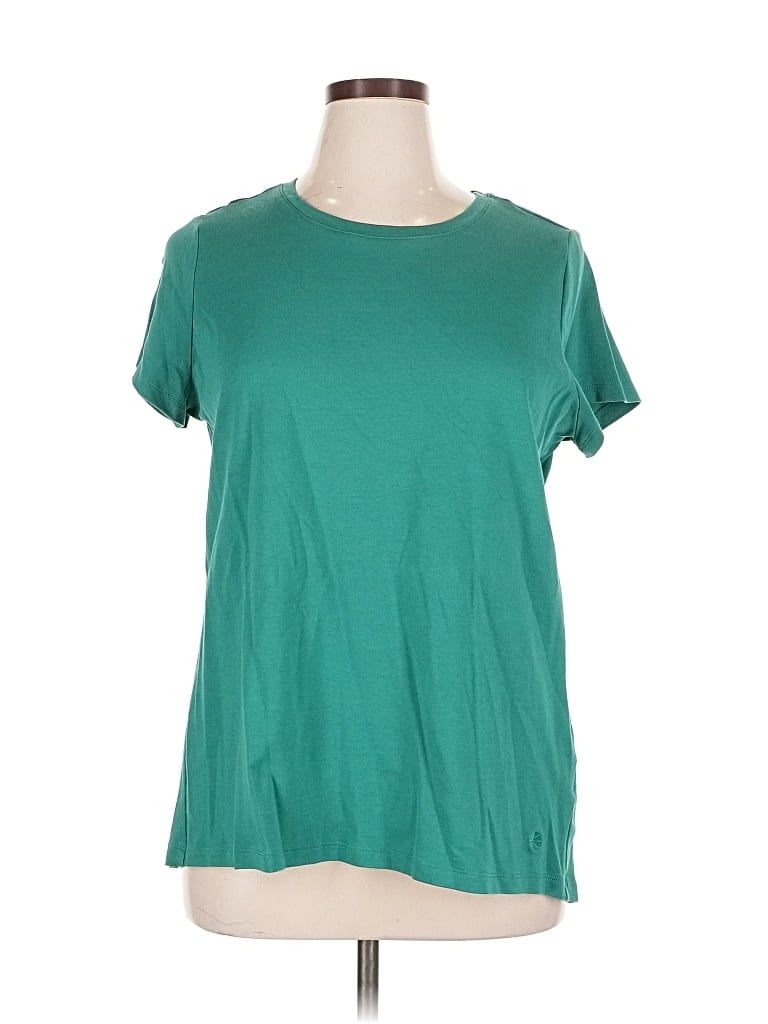 Pre-owned Isaac Mizrahi Live Short Sleeve T-shirt In Green