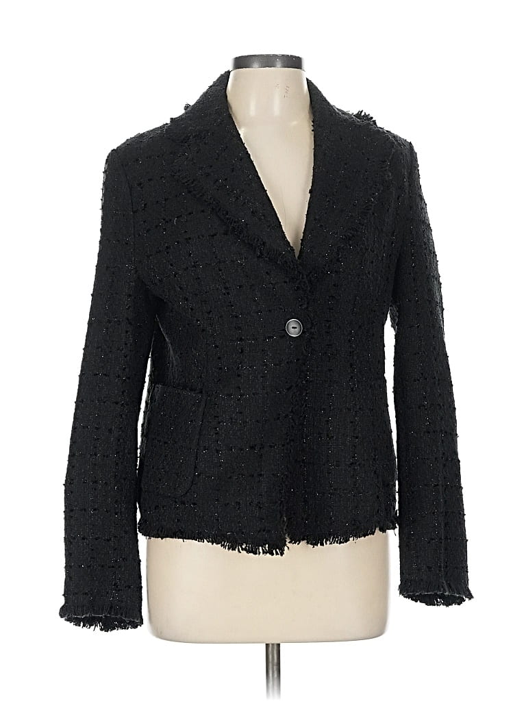 Pre-owned Carole Little Blazer Jacket In Black