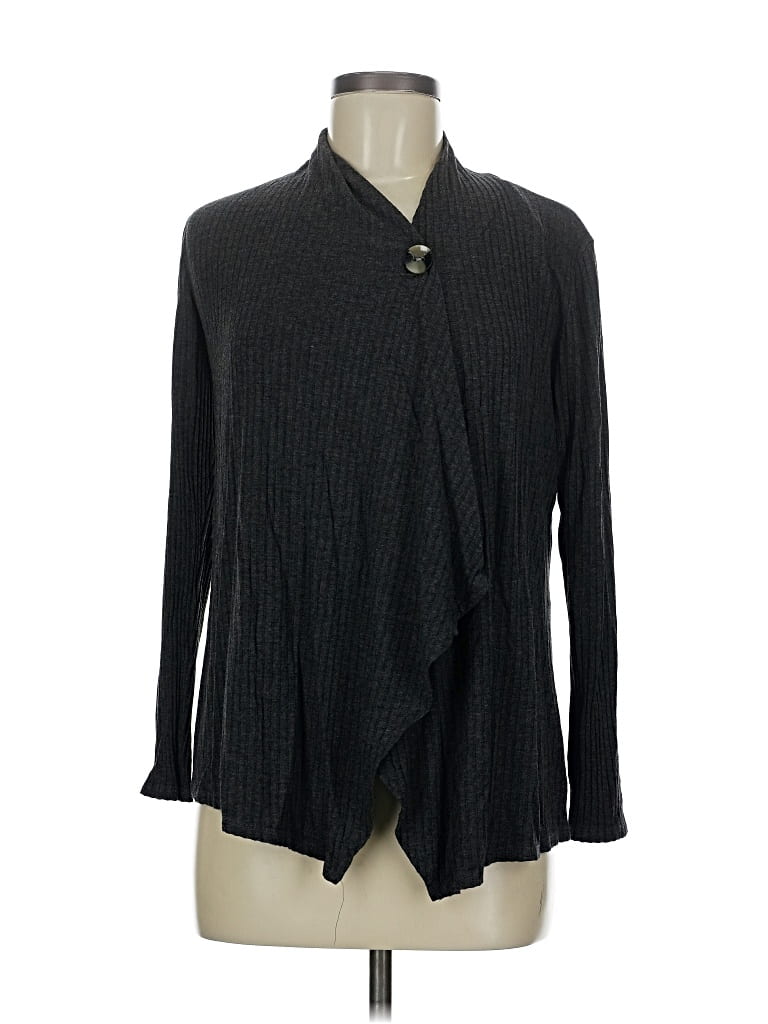 Pre-owned Ab Studio Cardigan Sweater In Gray