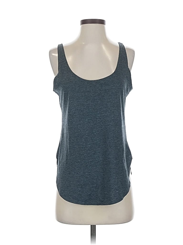 Pre-owned Next Level Apparel Tank Top Gray Strapless Neckline Tops