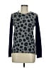Rebecca Taylor Animal Print Gray Pullover Sweater Size M - photo 1