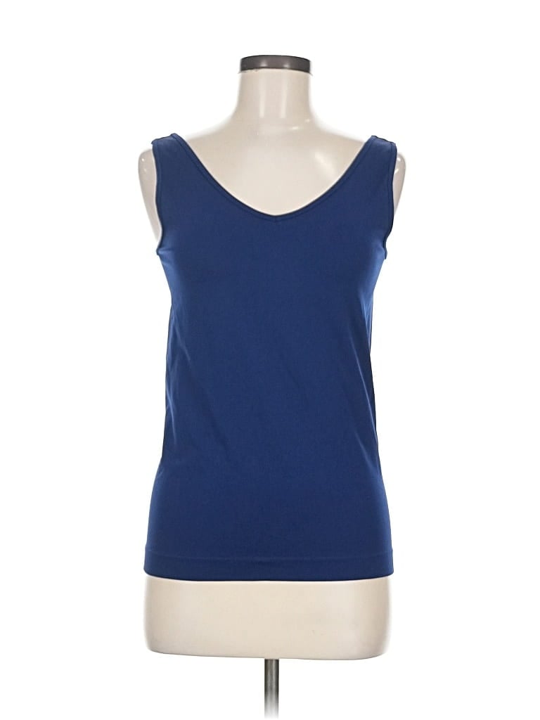 Pre-owned Unbranded Tank Top Blue Strapless Neckline Tops