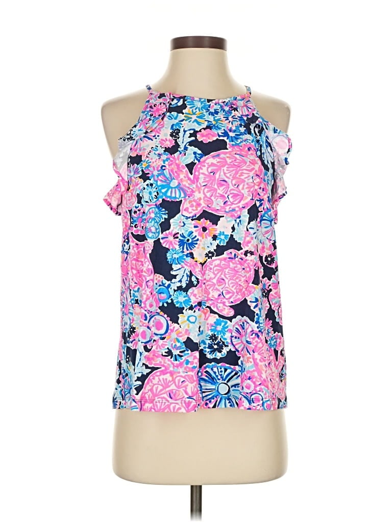 Pre-owned Lilly Pulitzer Sleeveless Blouse In Pink