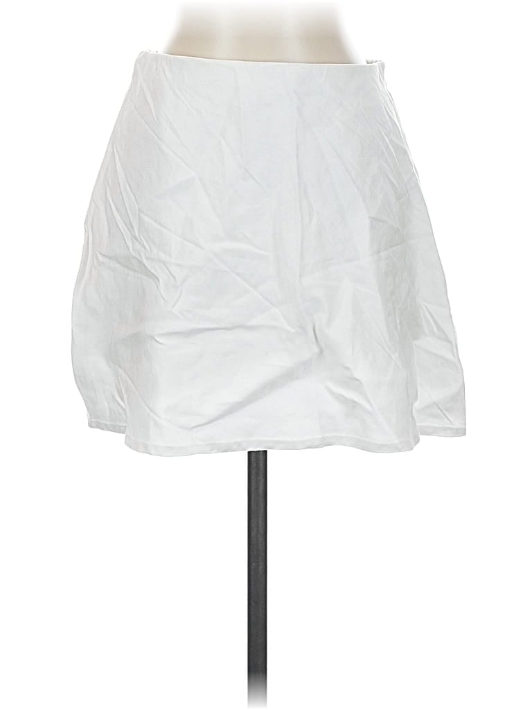 Pre-owned Anthropologie Casual Skirt In White