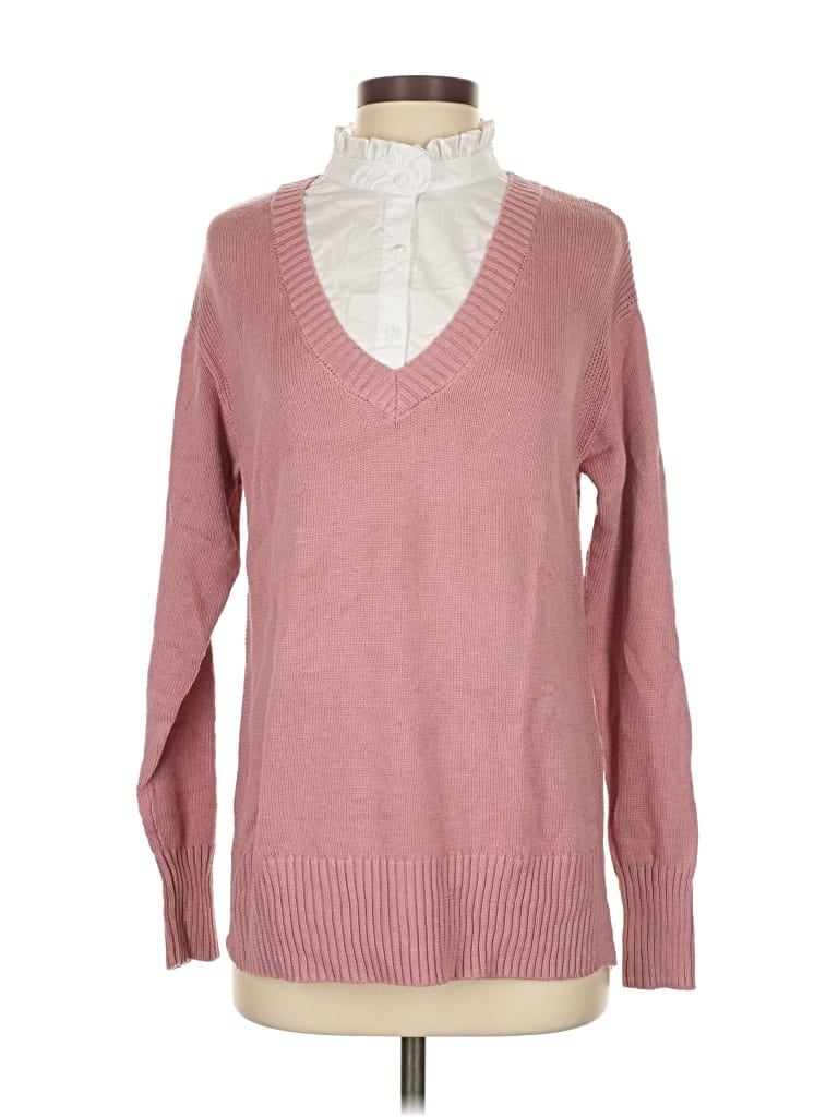 Pre-owned D&co. Pullover Sweater In Pink