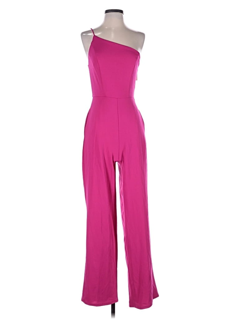 Pre-owned Crystal Sky Jumpsuit In Pink