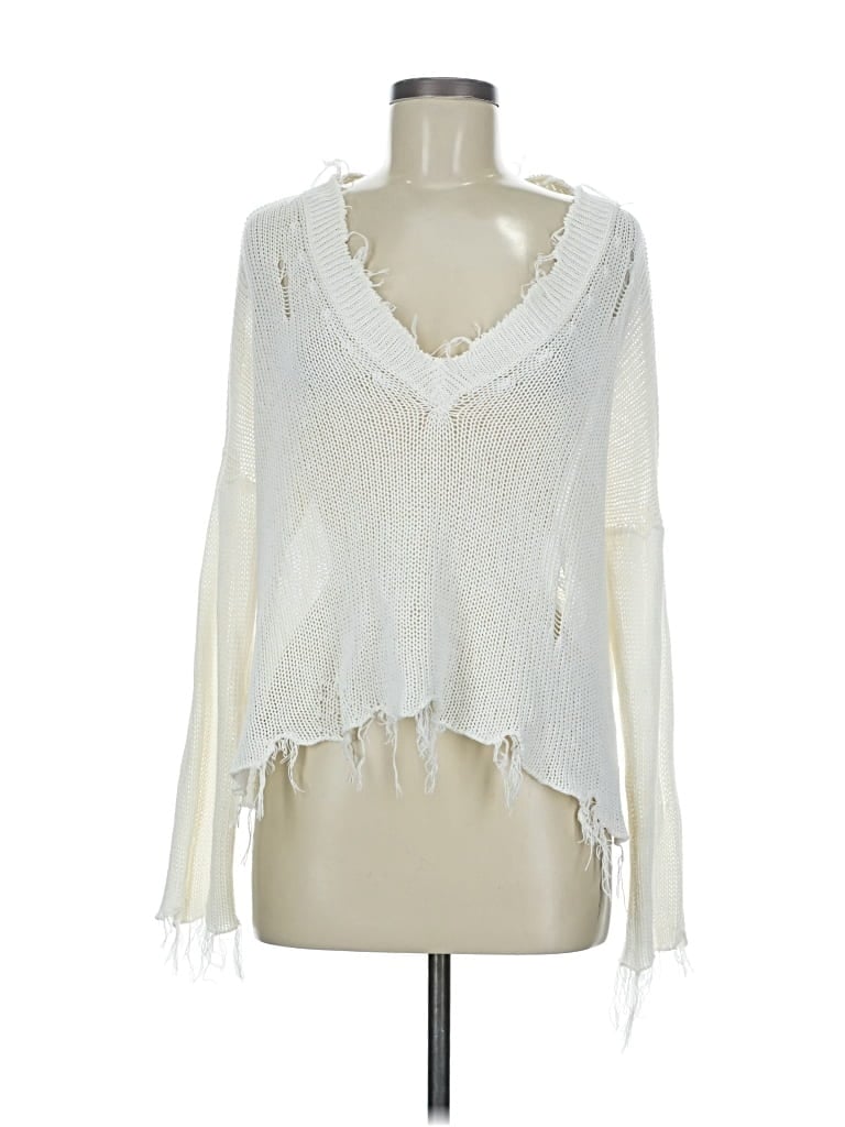 Pre-owned Wooden Ships Pullover Sweater In White