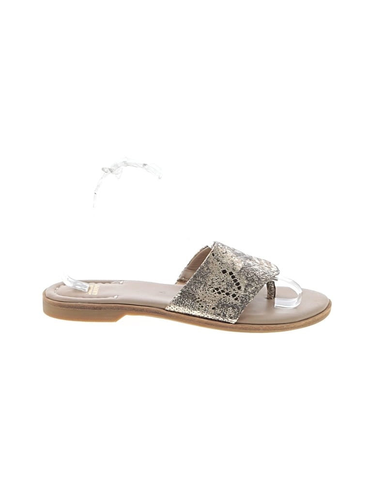 Pre-owned Johnston & Murphy Sandals In Gold