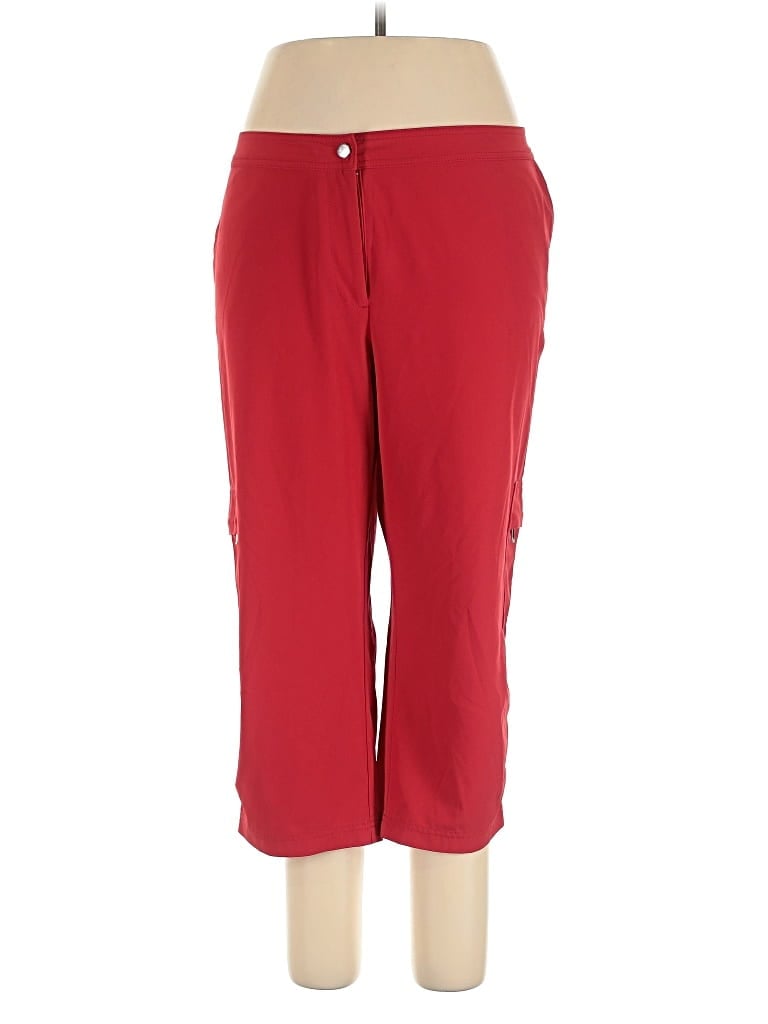 Pre-owned Zenergy By Chico's Active Pants In Red