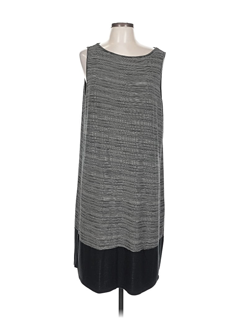 Pre-owned Jjill Casual Dress In Gray
