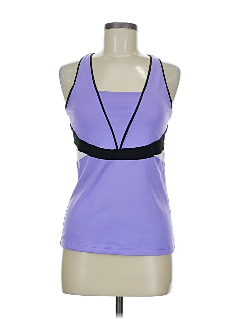 Pre-owned Tail Sleeveless Top Purple Halter Neckline Tops