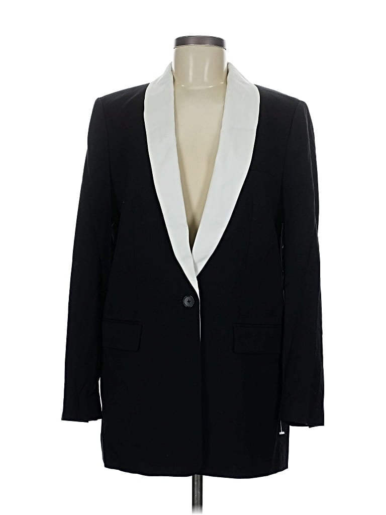 Pre-owned Equipment Wool Blazer Jacket In Black