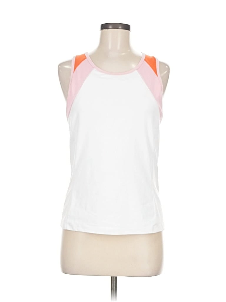 Pre-owned Tail Sleeveless Top White Halter Neckline Tops