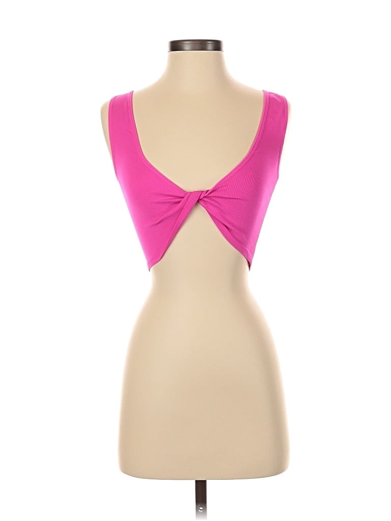 Pre-owned Love J Tank Top Pink Strapless Neckline Tops