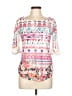 Dna Couture Pink 3/4 Sleeve Blouse Size L - photo 1