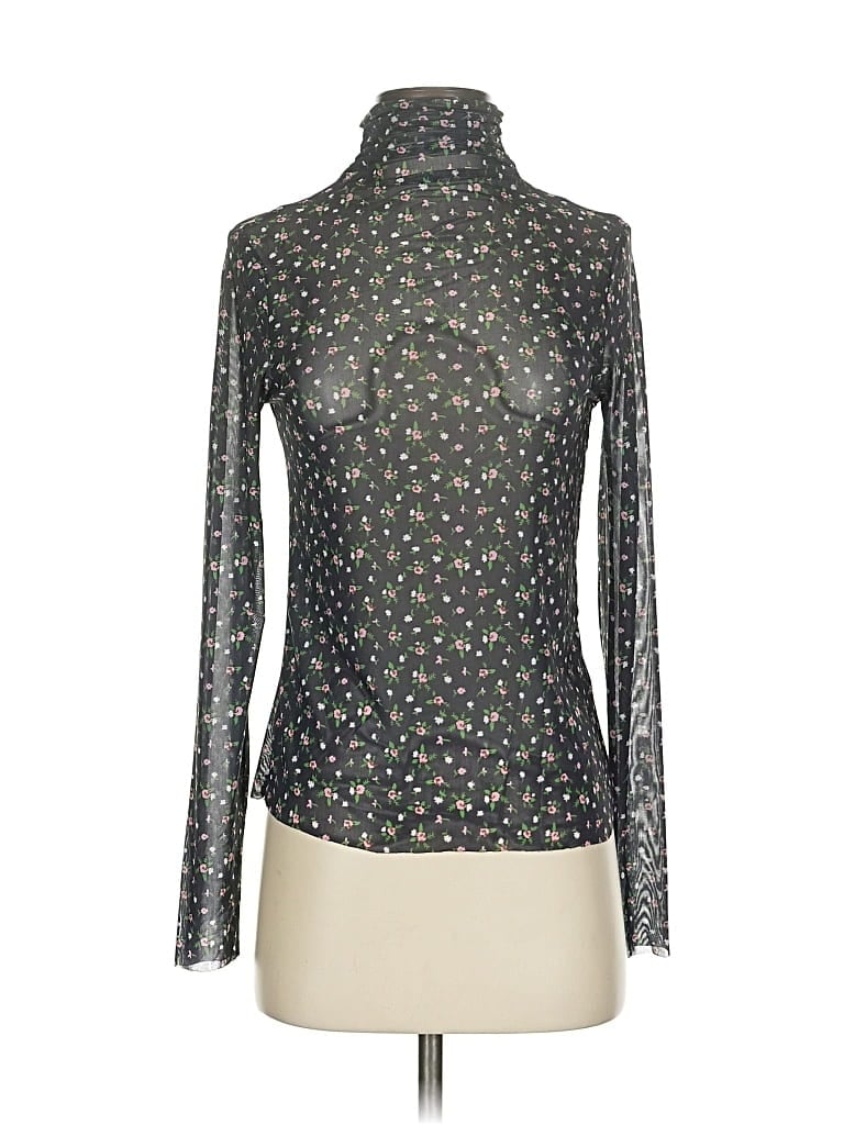 Pre-owned Endless Rose Long Sleeve Top Green Turtleneck Tops