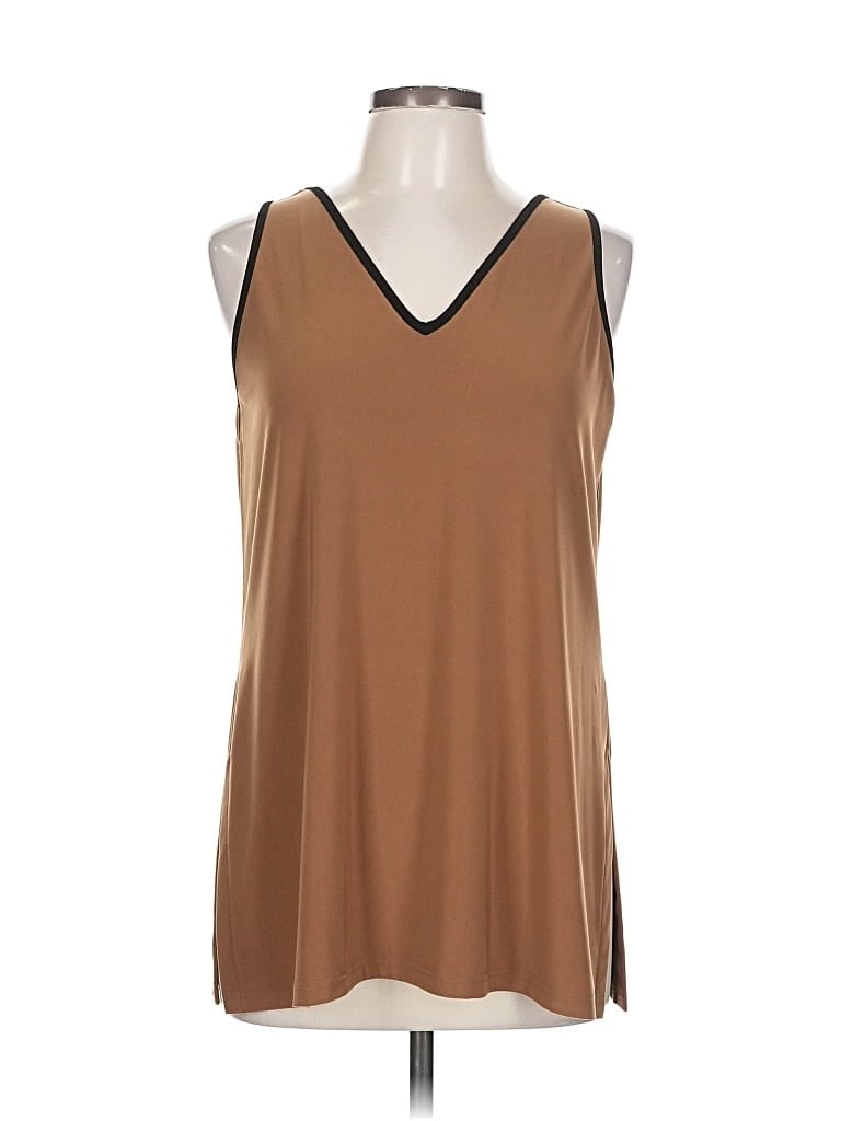 Pre-owned Sympli Sleeveless T-shirt In Brown