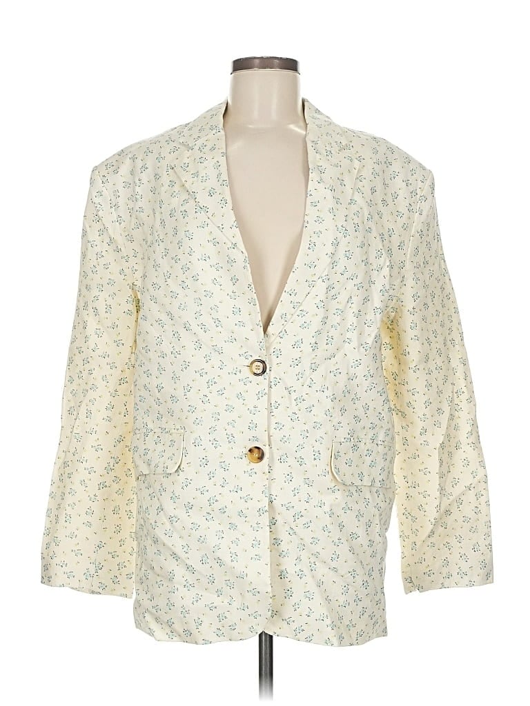 Pre-owned Mng Blazer Jacket In White