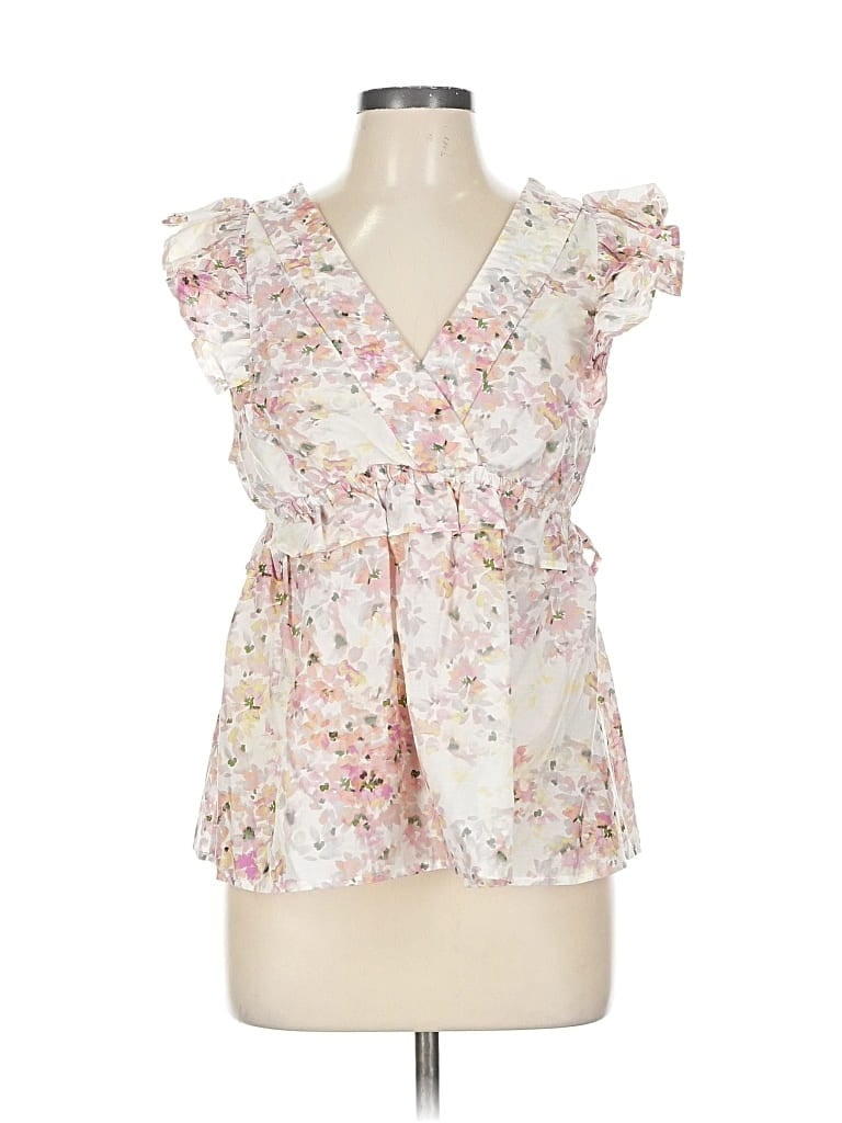 Pre-owned Munthe Short Sleeve Blouse In Pink