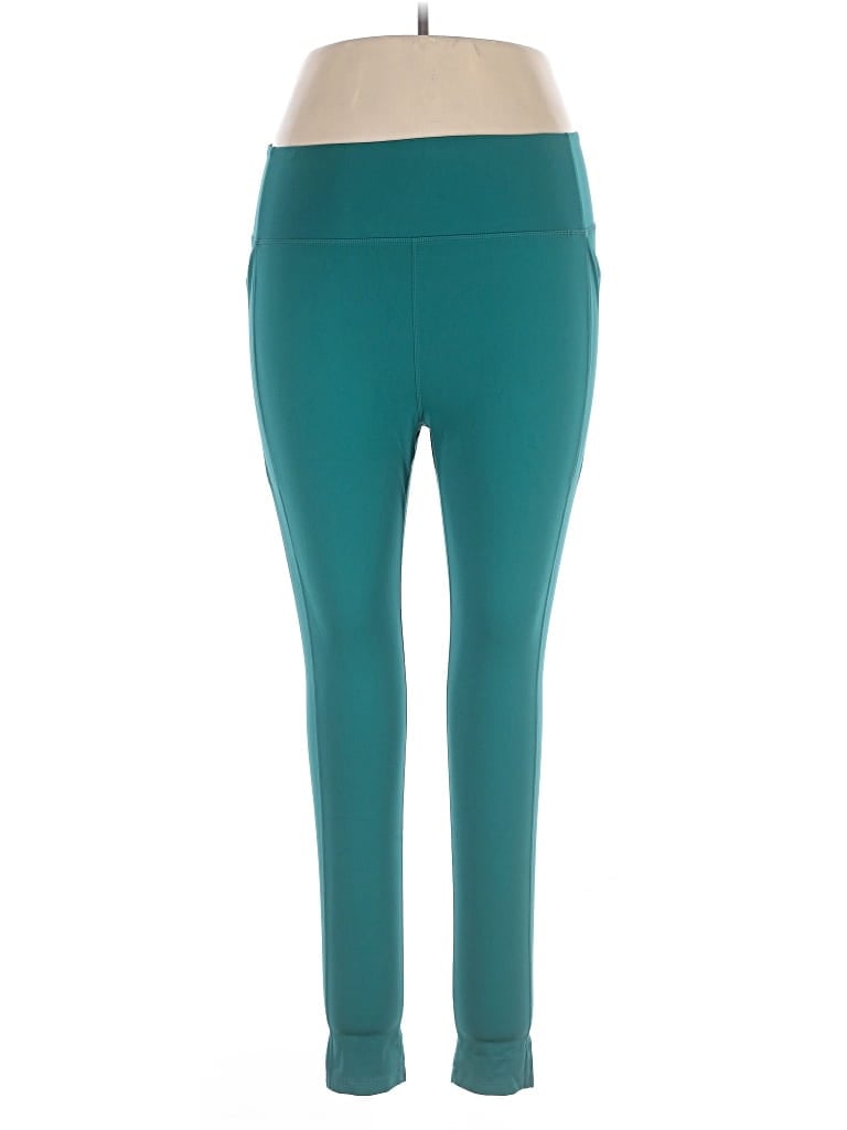 Pre-owned Girlfriend Collective Active Pants In Blue