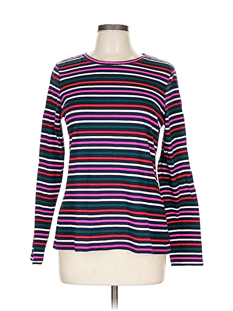 Pre-owned Crown & Ivy Long Sleeve T-shirt In Purple