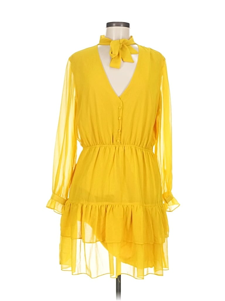 Pre-owned Bb Dakota Casual Dress In Yellow