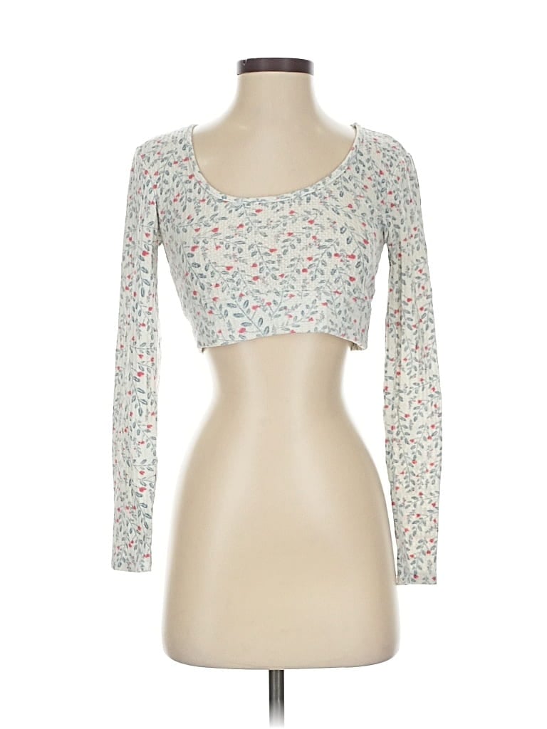 Pre-owned Alya 3/4 Sleeve Top White Sweetheart Neckline Tops