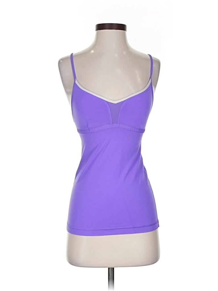 Pre-owned Lululemon Athletica Tank Top Purple Strapless Neckline Tops