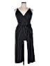Kaileigh Stripes Black Jumpsuit Size M - photo 1