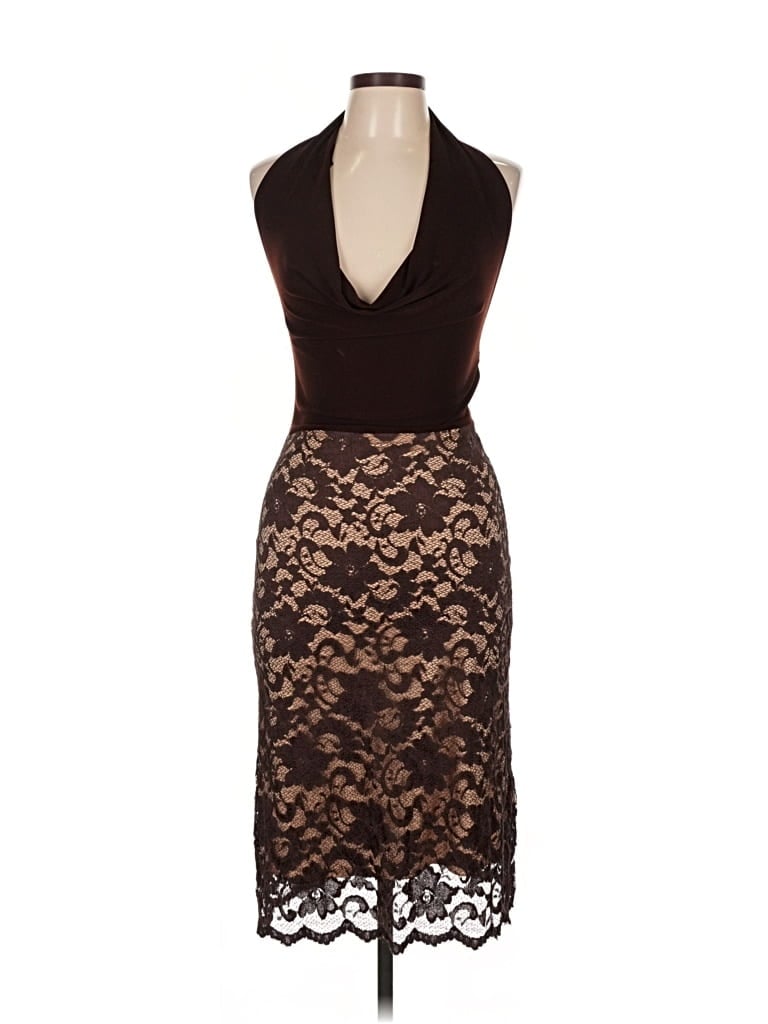 Pre-owned Ariella Cocktail Dress In Brown