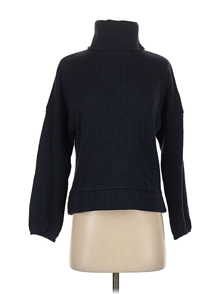 Pre-owned Banana Republic Turtleneck Sweater In Blue